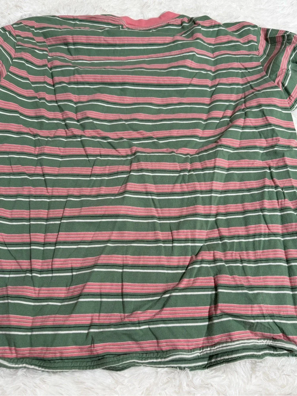 Dairy Boy XL/XXL Striped The Big Tee Mini Short Pink Friday Stripe Matching Set